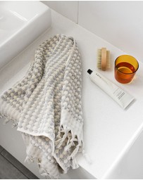 Miss April - Pompom Hand Towel