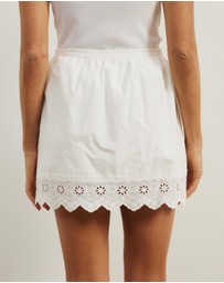 Atmos&Here - Penelope Embroidered Mini Skirt