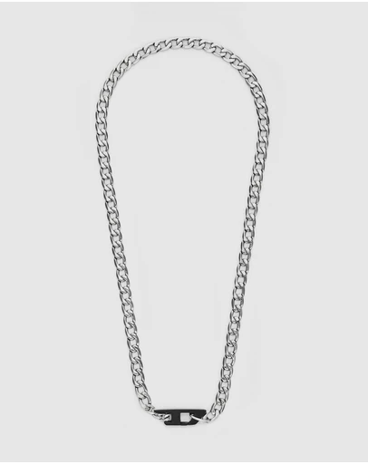 Diesel - D Logo Two-Tone Necklace