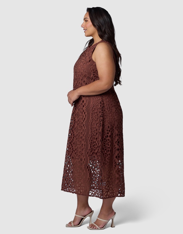 Something 4 Olivia - Briony Broderie Midi Dress
