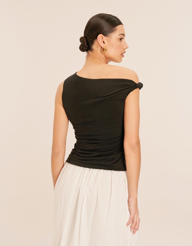 AERE - Cupro Off Shoulder Top