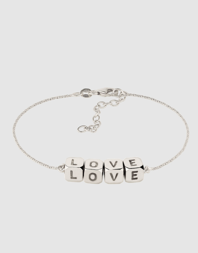 Elli Jewelry - LOVE Bracelet in 925 Silver