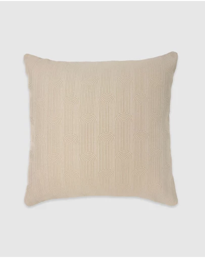Bambury - Eva Square Cushion Pebble