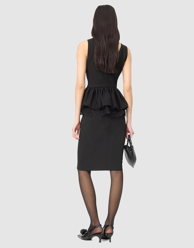 ROTATE - V Neck Peplum Top