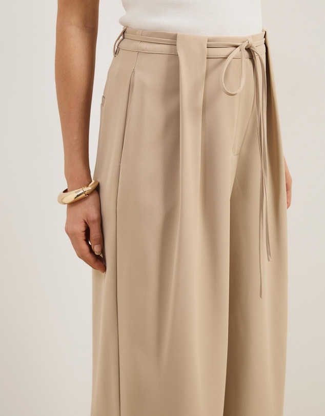 Atmos&Here - Rosa Wide Leg Tailored Pleated Pants