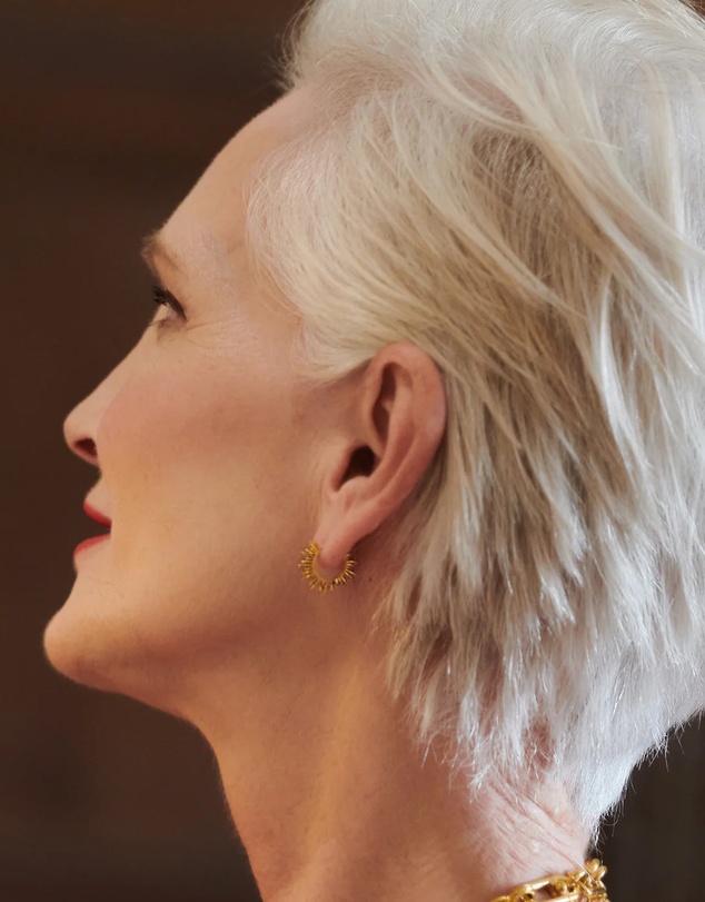 Rachel Jackson - Electric Goddess Mini Huggie Gold Hoop Earrings