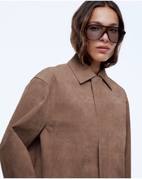 ENA PELLY - Ana Suede Bomber Jacket
