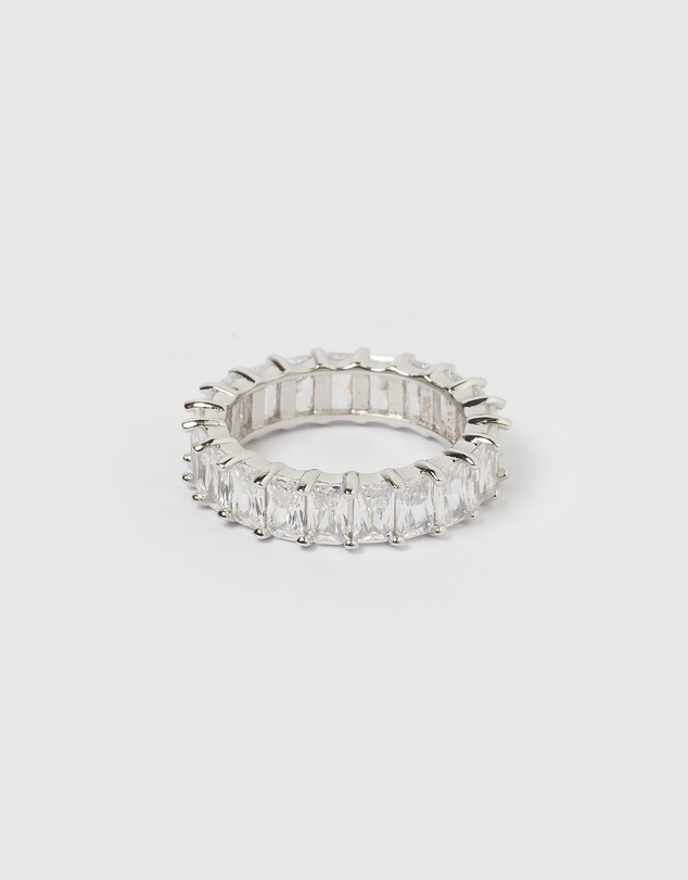 Izoa - Jordy Ring Clear Silver