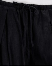 Minima Esenciales - Saffi Mid Rise Wide Leg Linen Pants