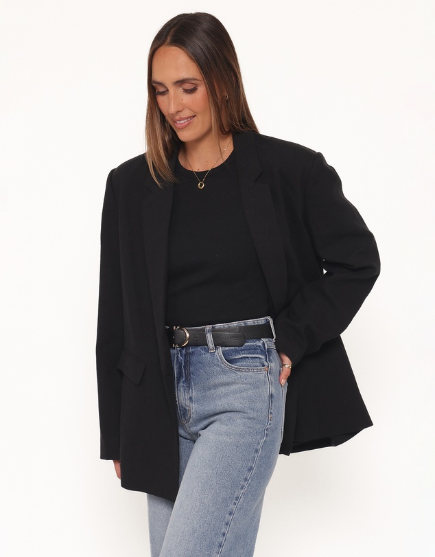 Petal & Pup - Rhodes Oversized Blazer - Black