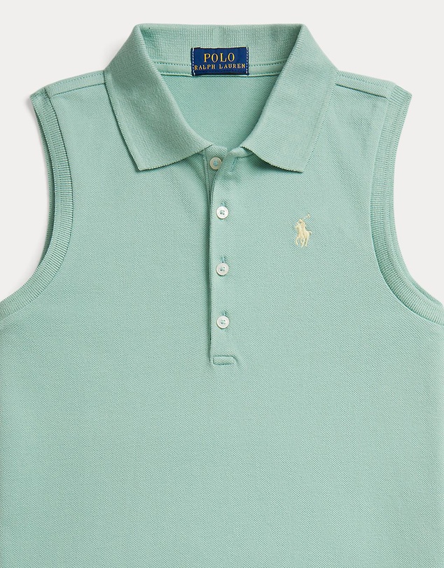 Polo Ralph Lauren - Stretch Mesh Sleeveless Polo Shirt - Teens