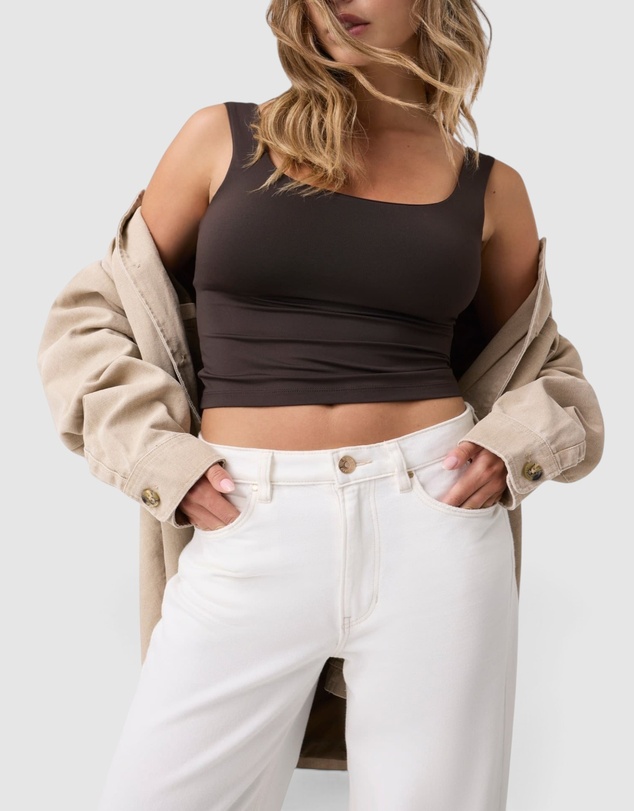 GUESS - Mid-Rise Wide-Leg Ankle Jeans