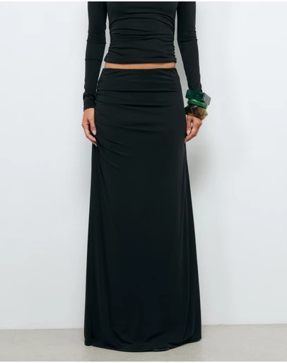 AERE - Ida Cupro Maxi Skirt