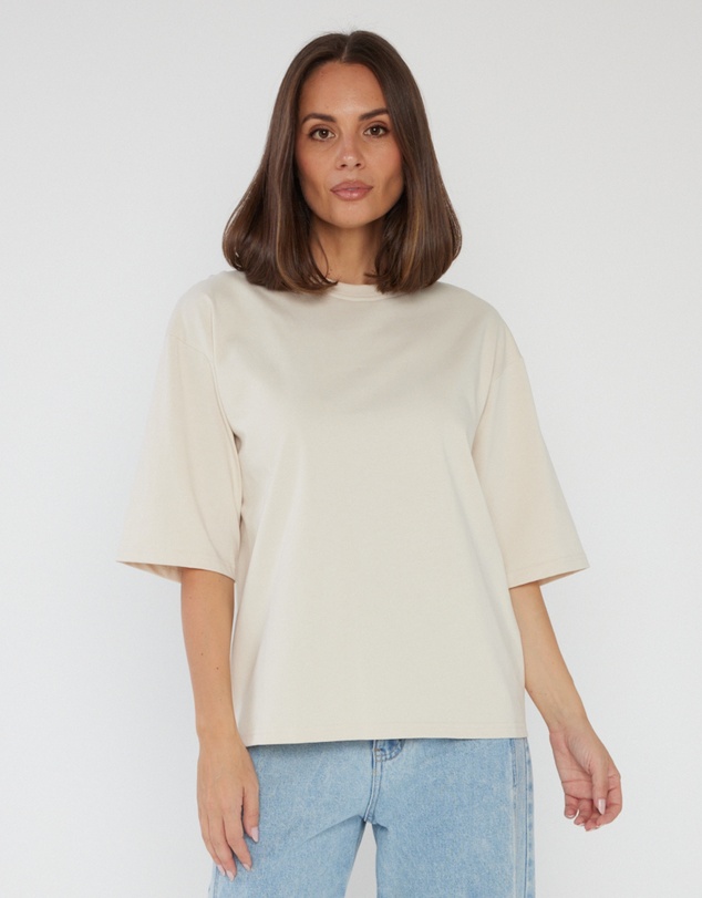 ALEXANDRA - Zuri T-Shirt Oat