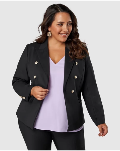 Something 4 Olivia - Madeleine Button Blazer