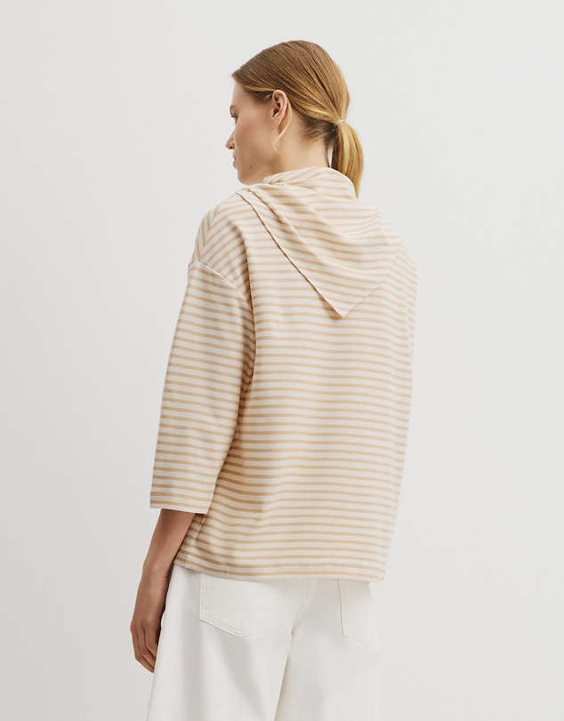 Country Road - Australian Cotton Scarf Crop Sleeve T-shirt