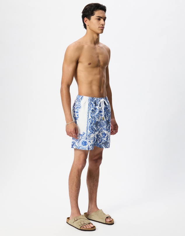 Camilla - Mid Length Boardshort With Elastic Waist