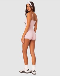 EDIKTED - Mandi lace trim romper