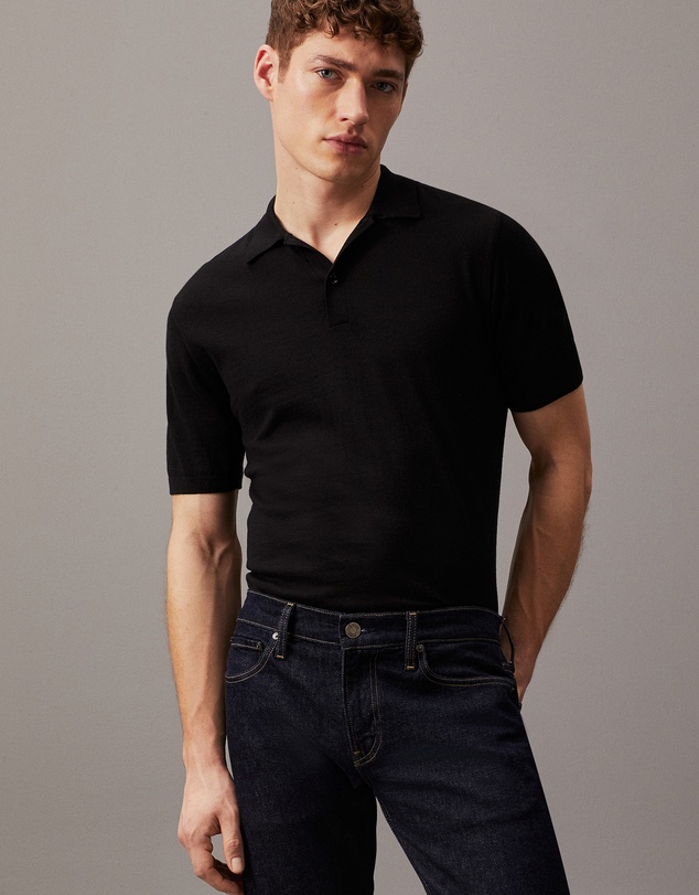 Calvin Klein - Cotton Silk Polo Shirt
