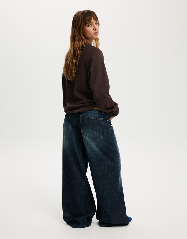 Cotton On - Petite Low Rise Wide Jean