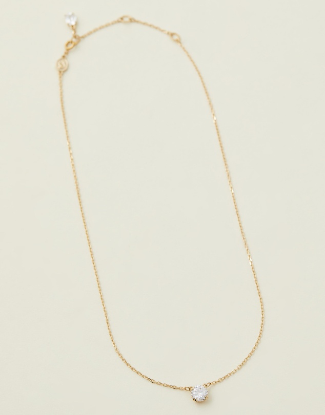 Swarovski - Stilla pendant, Round cut, White Gold