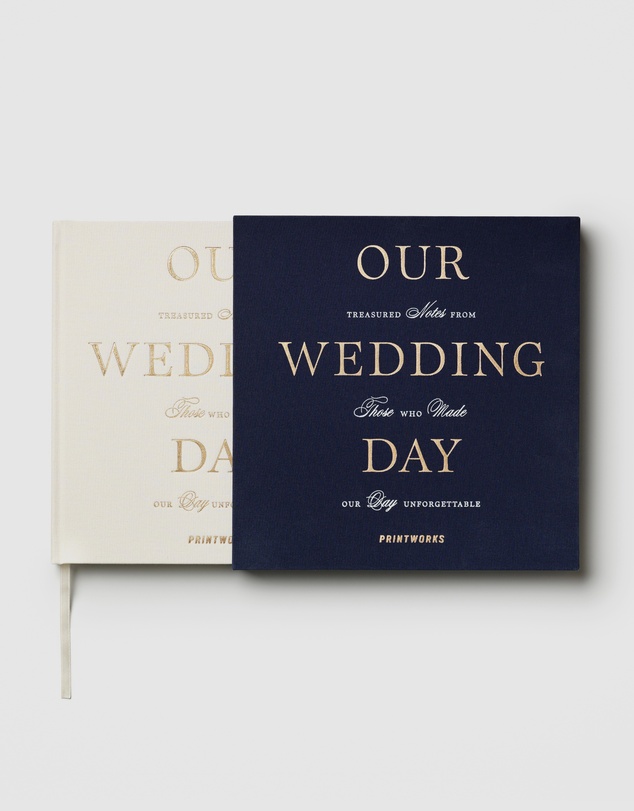 Printworks - Printworks Wedding Guest Book-Dark Blue