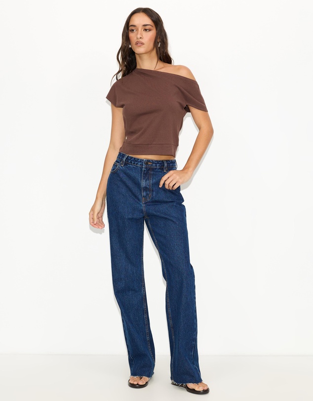 Dazie - Coral Off Shoulder Top