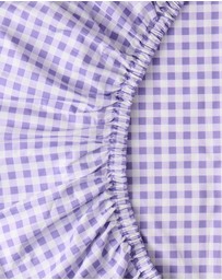 Kip&Co - Gingham Organic Cotton Fitted Sheet - Babies