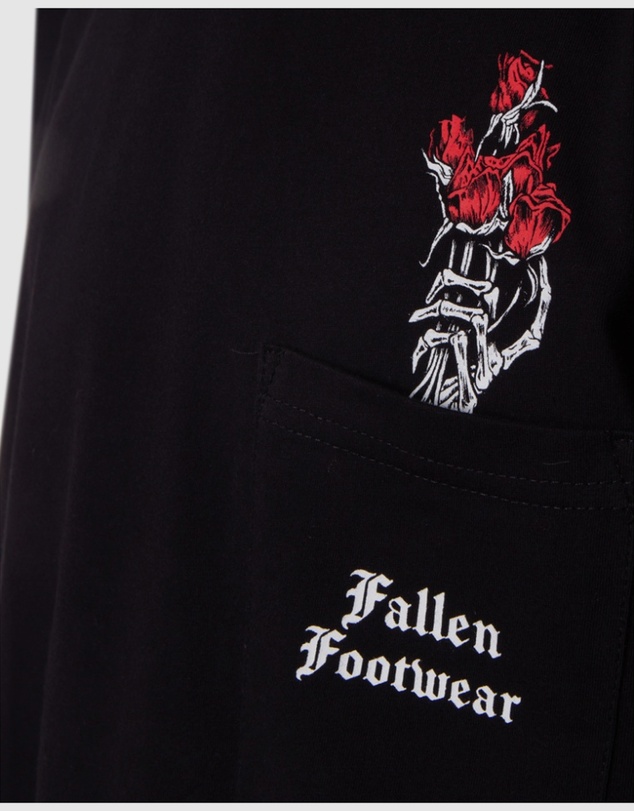 Fallen Footwear - Mens Roses T-Shirt Black