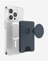 PopSockets - PopWallet+ MagSafe Softgoods Phone Wallet Card Holder+ Magnetic Adapter Ring