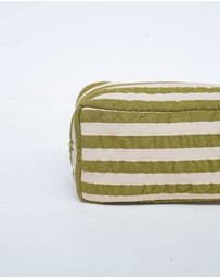 Mosey Me - Seersucker Stripe Dopp Kit