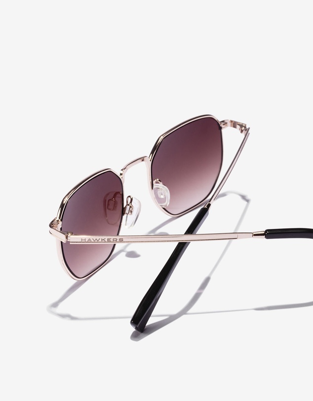 Hawkers Co - HAWKERS - Silver Smoke Brown SIXGON  Sunglasses for Men and Women UV400