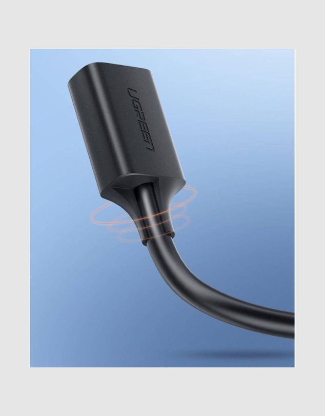 Ugreen - UGreen USB 3.0 A Male to Female Extension Cable 1.5m Black