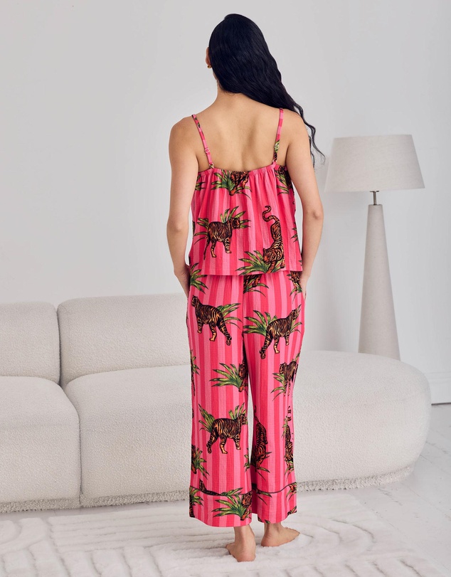 Chelsea Peers - Cheesecloth Cami and Capri Length Bottoms