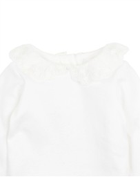 Bebe by Minihaha - Girls Lace Collar LS Bodysuit - Babies