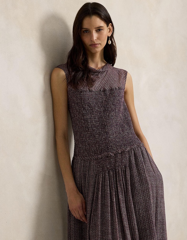 Polo Ralph Lauren - Crinkle Printed Dress
