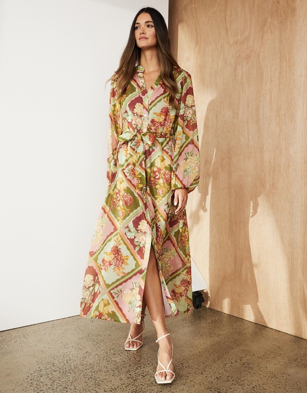 Atmos&Here - Rummy Cotton Voile Maxi Dress