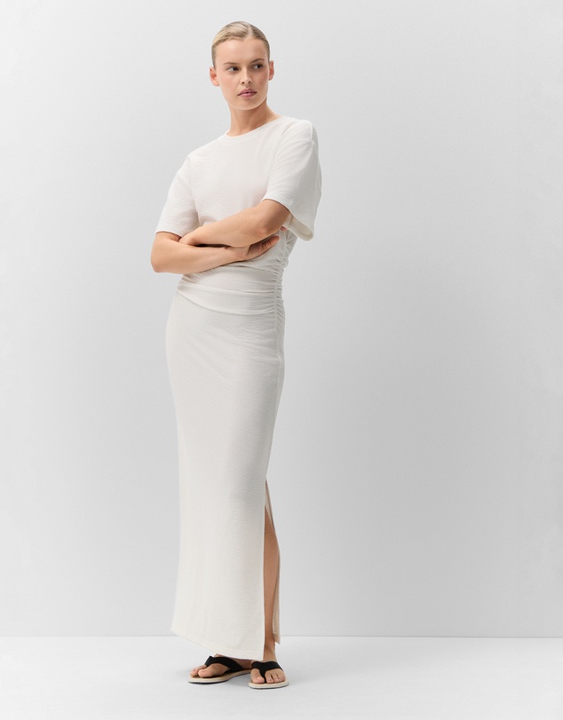 UNISON - Textured Tuck Detail Dress