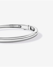 Michael Hill - Polished Hinged Bangle in Sterling Silver - Medium