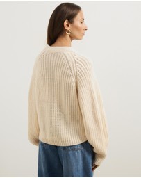 Atmos&Here - Reese Chunky Knit Wrap Cardigan
