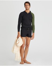 Aqua Blu Australia - Back To Basics Lycra Swim Shorts