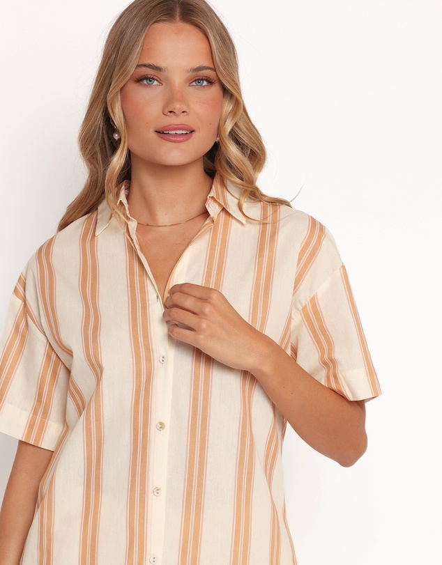 Petal & Pup - Anita Short Set - Beige Stripes
