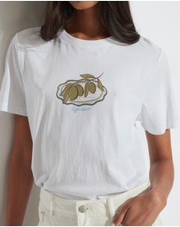 Decjuba - Olive Print Tee