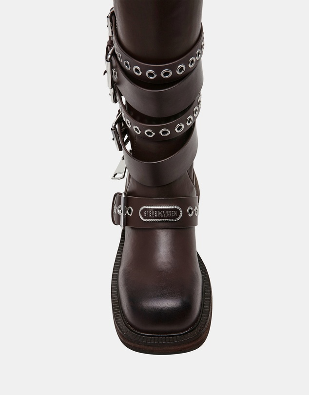 Steve Madden - Kannonball Brown Leather Boots