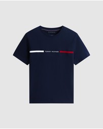 Tommy Hilfiger - Crew Neck Logo Panel T-Shirt