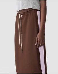 Bassike - Pique Stripe Detail Skirt