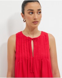Calli - Shannon Cotton Linen Blend Mini Dress