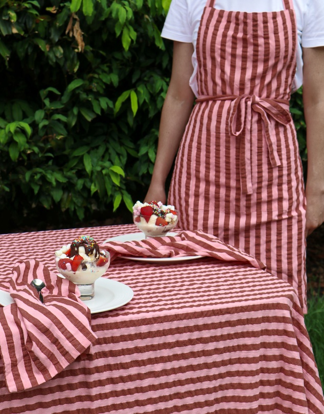 Mosey Me - Sundae Seersucker Apron