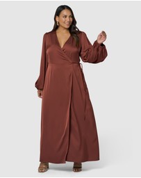 Pink Dusk by Curve Project - Crazy In Love Maxi Dress