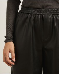 Atmos&Here - Solene Elasticated Waist PU Pants